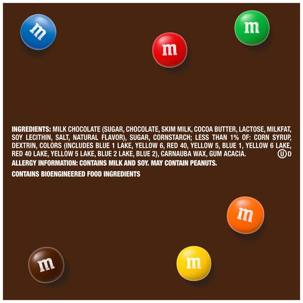 M&M'S Milk Chocolate Candy, Family Size, 19.2 oz