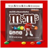 M&M'S Milk Chocolate Candy, Grab N Go, Resealable Bag, 5 oz, thumbnail image