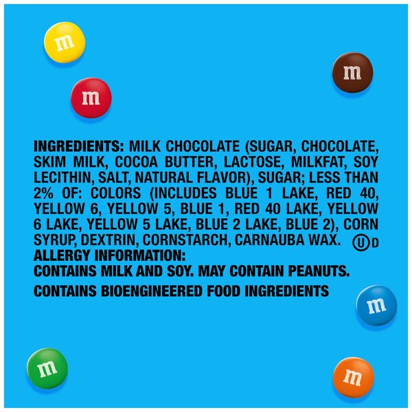 M&M'S Milk Chocolate Candy, Grab N Go, Resealable Bag, 5 oz
