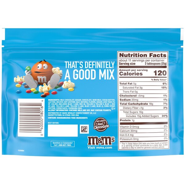 M&M'S Minis Milk Chocolate Candy, Sharing Size, 9.4 oz Resealable Bag