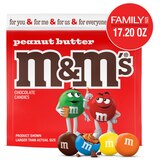 M&M'S Peanut Butter Milk Chocolate Candy, Family Size, Resealable Bag, 17.2 oz, thumbnail image 1 of 8