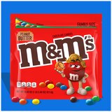 M&M'S Peanut Butter Milk Chocolate Candy, Family Size, Resealable Bag, 17.2 oz, thumbnail image 2 of 8