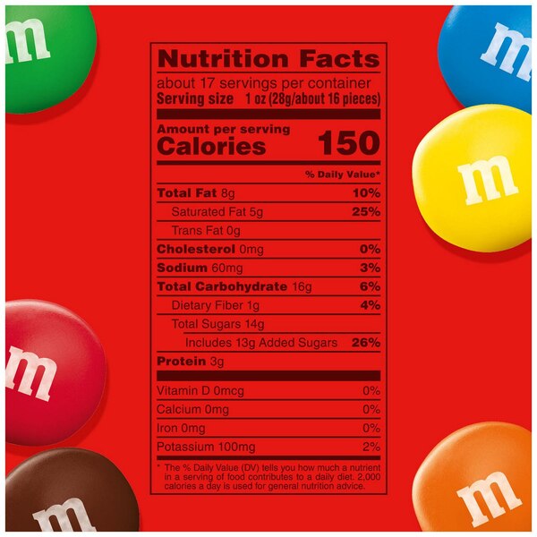 M&M'S Peanut Butter Milk Chocolate Candy, Family Size, Resealable Bag, 17.2 oz