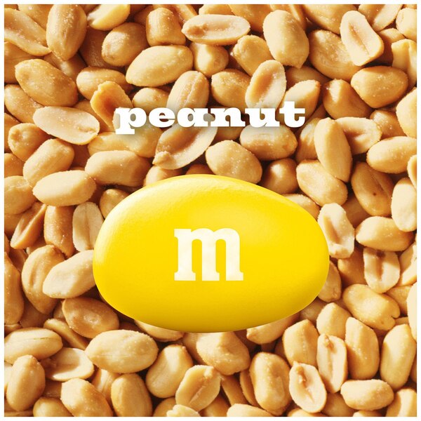 M&M'S Peanut Milk Chocolate Candy, Family Size, 18.08 oz