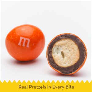 M&M'S Pretzel Milk Chocolate Candy, Sharing Size, 7.4 oz Resealable Bag