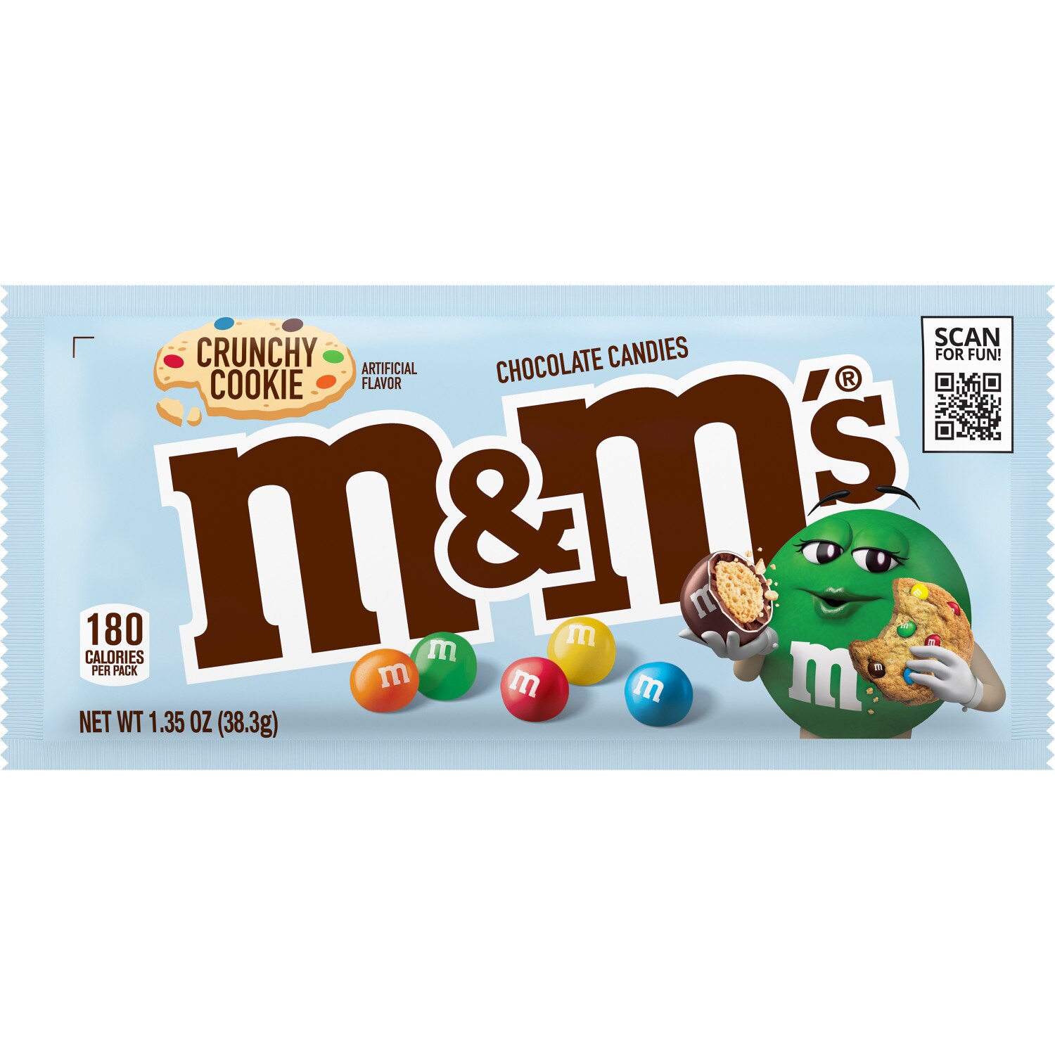 M&M'S Crunchy Cookie Milk Chocolate Candy, 1.35 OZ