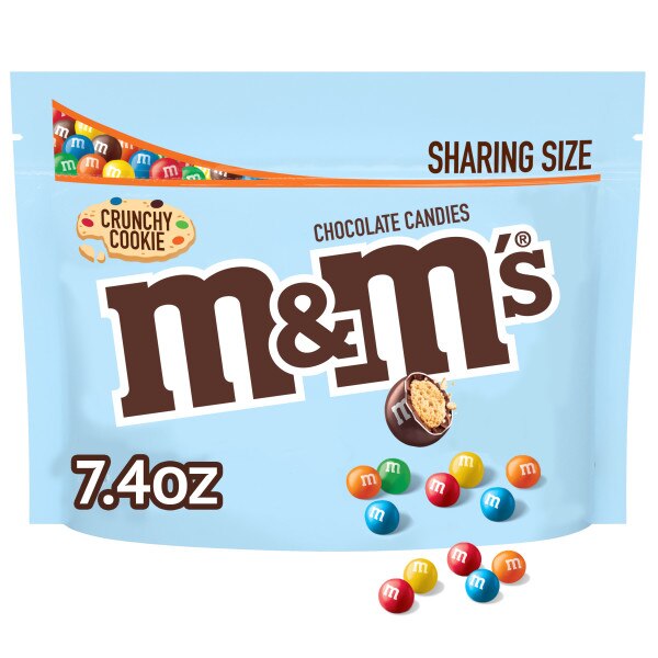 M&M's Crunchy Cookie Milk Chocolate Candy, 7.4 OZ