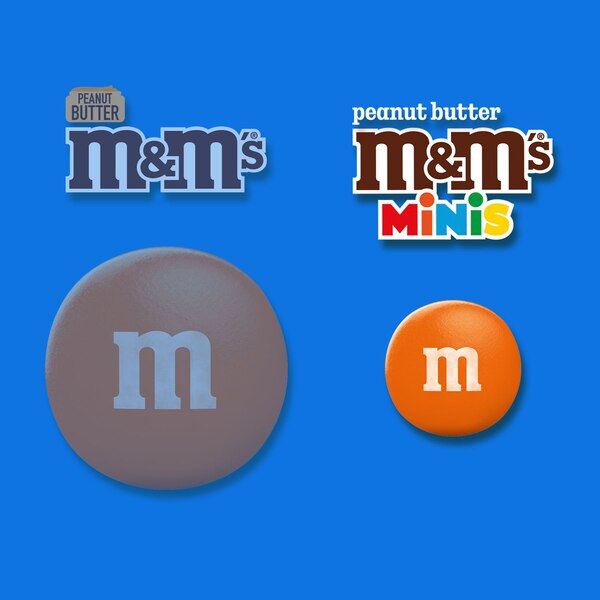M&M'S Minis Peanut Butter Milk Chocolate Candy, Sharing Size, 8.6 Oz
