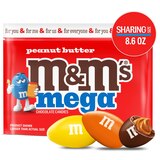 M&M Mega Chocolate Candies, Peanut Butter, 8.6 oz, thumbnail image