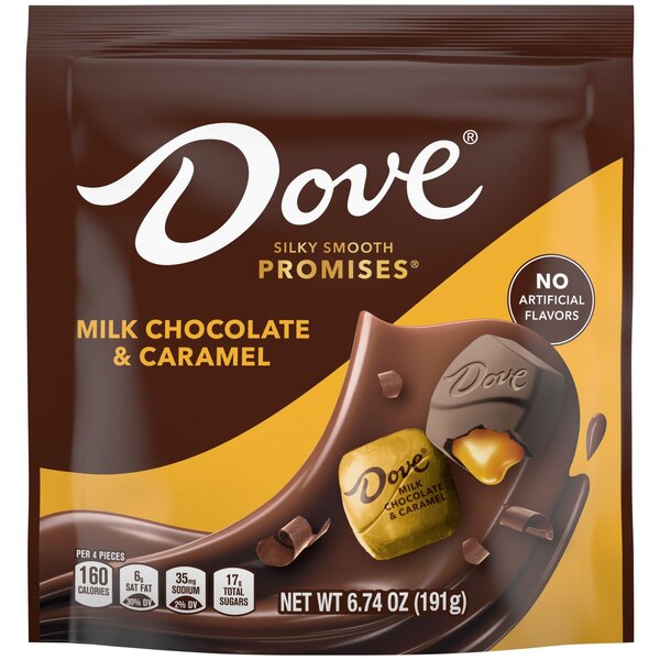 Dove Promises, Milk Chocolate & Caramel Candy Bag, 6.74 Oz