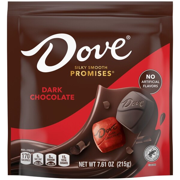 Dove Promises, Dark Chocolate Candy Bag, 7.61 Oz Bag