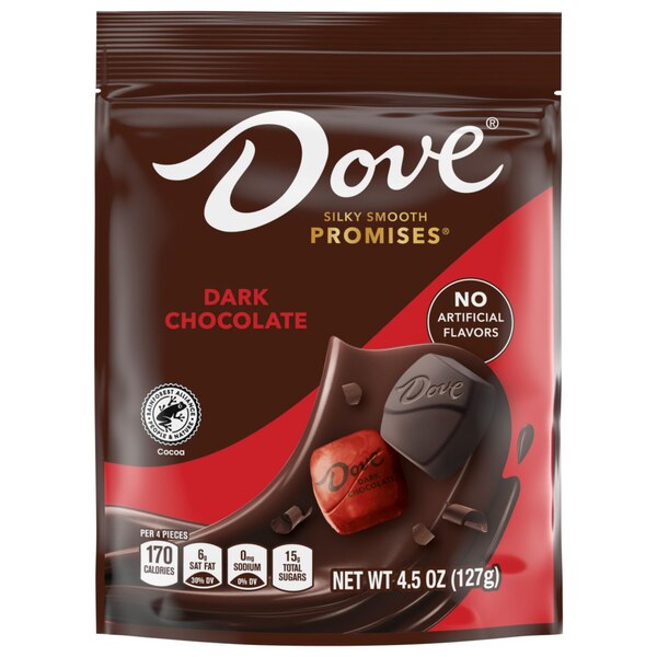 Dove Promises Dark Chocolate Candy, 4.5 oz