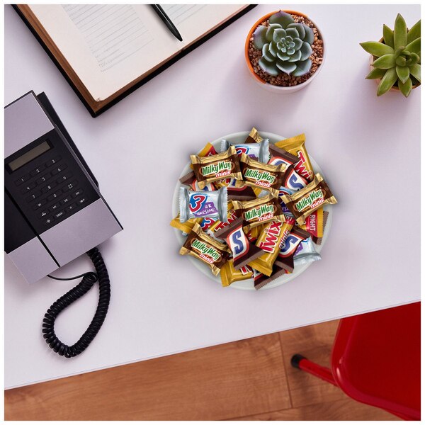 Snickers, Twix, Milky Way & 3 Musketeers, Minis Milk Chocolate Candy Bars, Variety Chocolate Large Bag Jumbo Pack, 30.63 oz