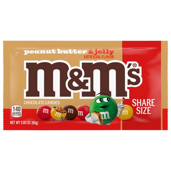 M&M'S, Peanut Butter and Jelly Chocolate, 2.83 oz