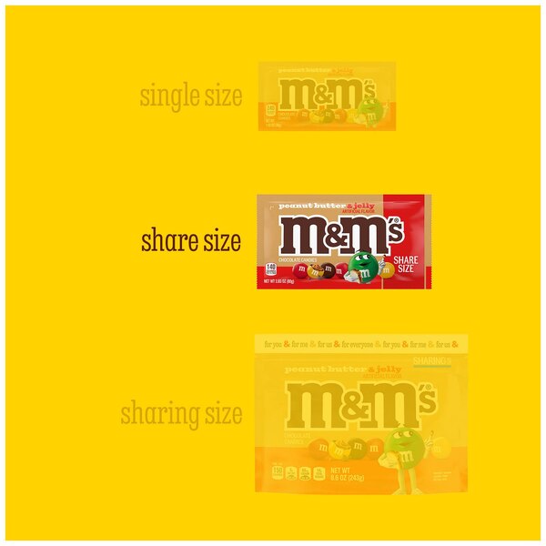 M&M'S, Peanut Butter and Jelly Chocolate, 2.83 oz