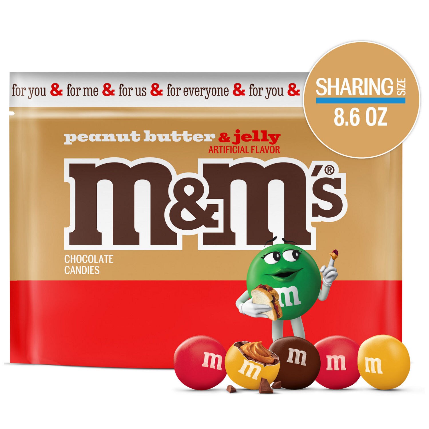 M&M's, Peanut Butter and Jelly Candy, 8.6 oz