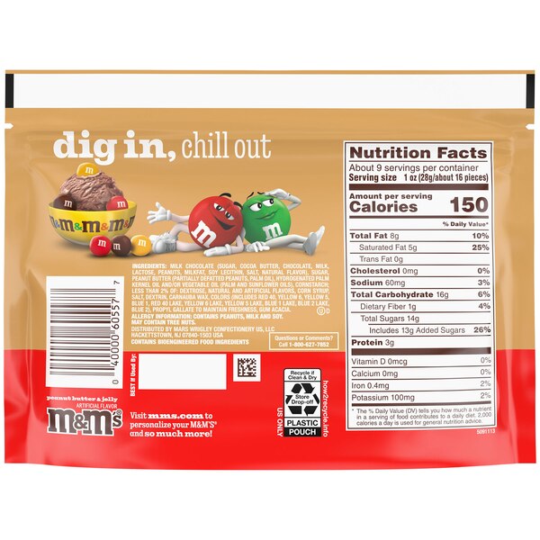 M&M's, Peanut Butter and Jelly Candy, 8.6 oz
