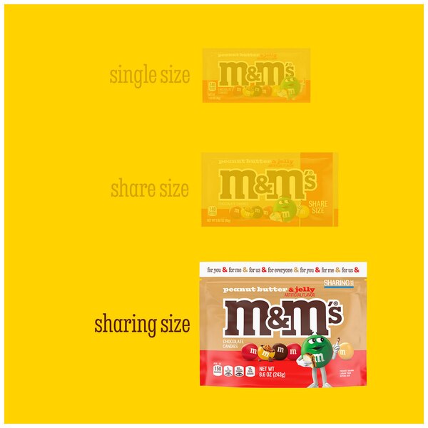 M&M's, Peanut Butter and Jelly Candy, 8.6 oz