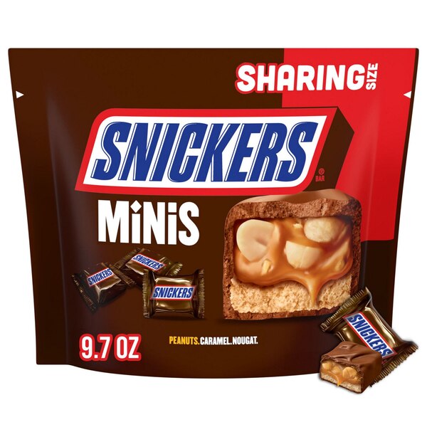 Snickers, Mini Size Milk Chocolate Candy Bars, 9.7 oz Bag
