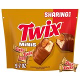 Twix Caramel Minis Size Chocolate Cookie Candy Bar, Sharing Size, Bag, 9.7 oz, thumbnail image