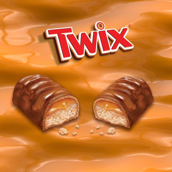 Twix Caramel Minis Size Chocolate Cookie Candy Bar, Sharing Size, Bag, 9.7 oz