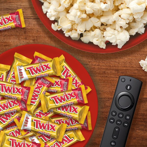 Twix Caramel Minis Size Chocolate Cookie Candy Bar, Sharing Size, Bag, 9.7 oz