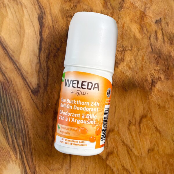 Weleda 24-Hour Roll-on Deodorant, Sea Buckthorn, 1.7 OZ