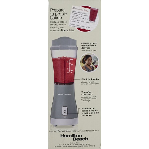 Hamilton Beach Personal Blender, With Travel Lid
