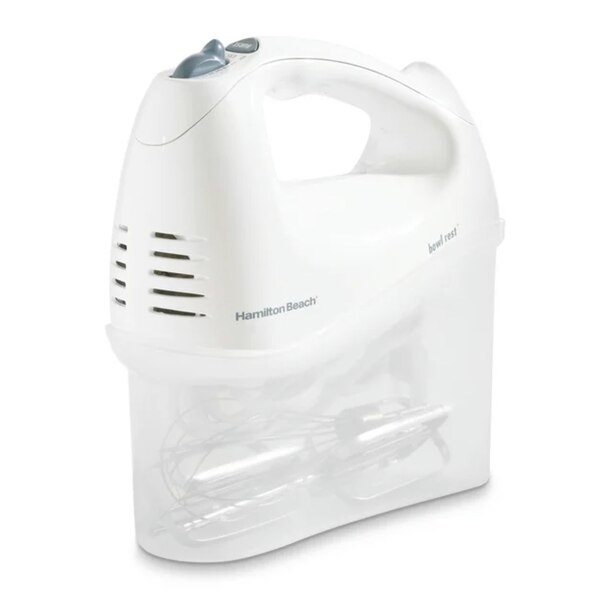 Hamilton Beacher Hand Mixer with Snap-on Storage Case