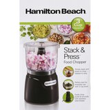 Hamilton Beach Stack & Press Food Chopper, 3 CUP, thumbnail image