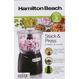 Hamilton Beach Stack & Press Food Chopper, 3 CUP, thumbnail image