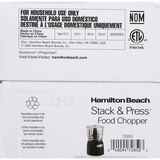 Hamilton Beach Stack & Press Food Chopper, 3 CUP, thumbnail image