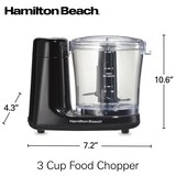 Hamilton Beach 3-Cup Touchpad Food Chopper, thumbnail image