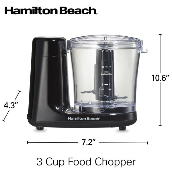 Hamilton Beach 3-Cup Touchpad Food Chopper