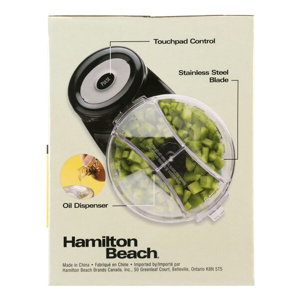 Hamilton Beach 3-Cup Touchpad Food Chopper