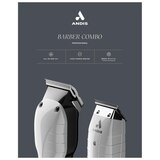 Andis Barber Hair Clipper Combo, White, 17 CT, thumbnail image