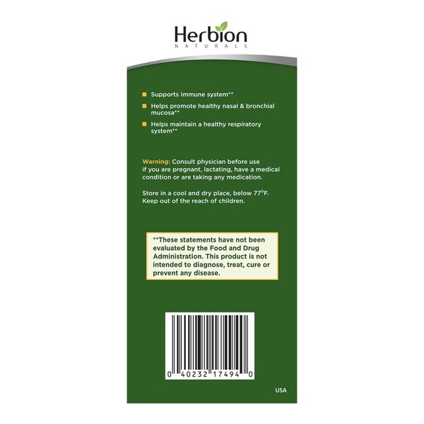 Herbion Naturals Respiratory Care Herbal Granules, Natural Lemon Flavor, 10 CT