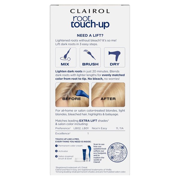 Clairol Root Touch Up Zero Bleach Extra Lift