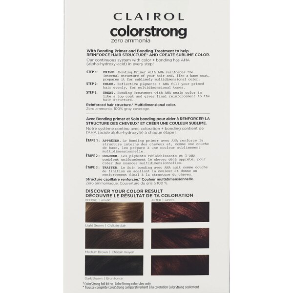 Clairol ColorStrong Zero Ammonia Permanent Hair Color