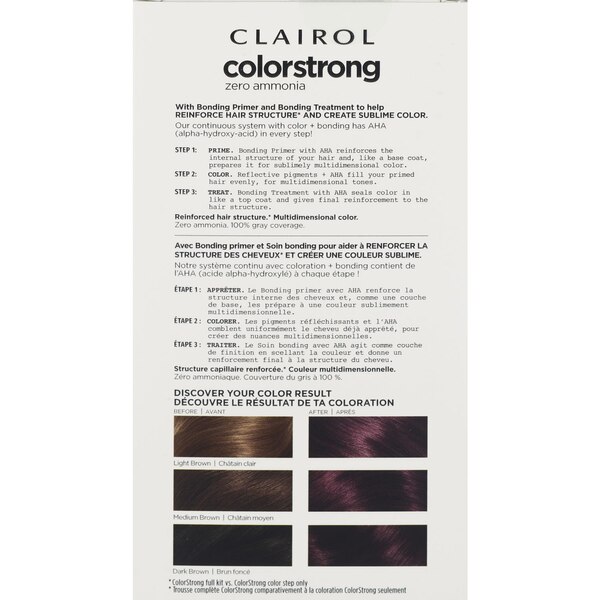 Clairol ColorStrong Zero Ammonia Permanent Hair Color
