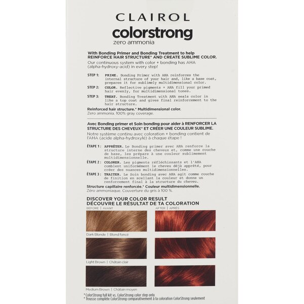 Clairol ColorStrong Zero Ammonia Permanent Hair Color