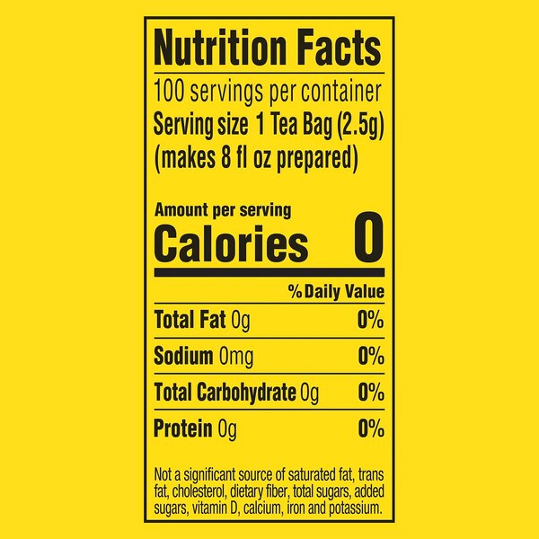 Lipton Tea Bags, Black Tea, 100 ct, 8 oz