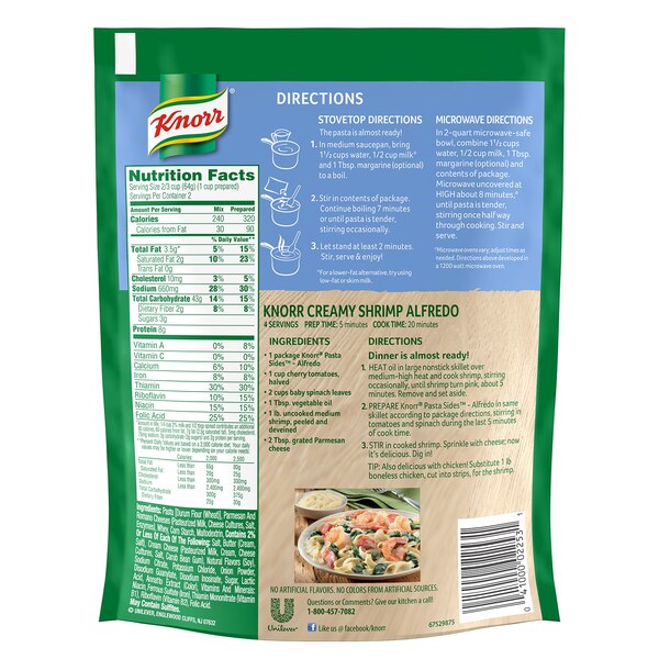Knorr Pasta Sides Alfredo Pasta Side Dish, 4.4 OZ