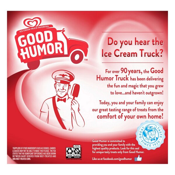 Good Humor Ice Cream & Frozen Dessert Bars, Strawberry Shortcake, 6 CT