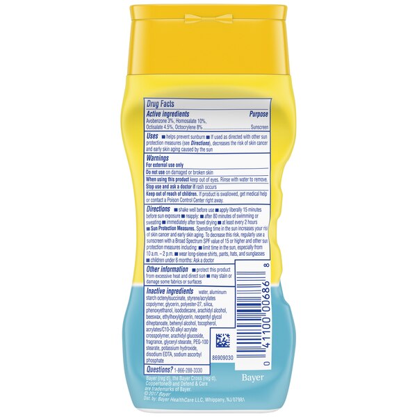 Coppertone Defend & Care Ultra Hydrate Sunscreen Lotion Broad Spectrum, 6 OZ