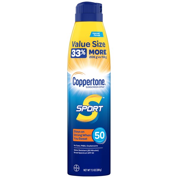 Coppertone SPORT Value Size Sunscreen Spray, 7.3 OZ