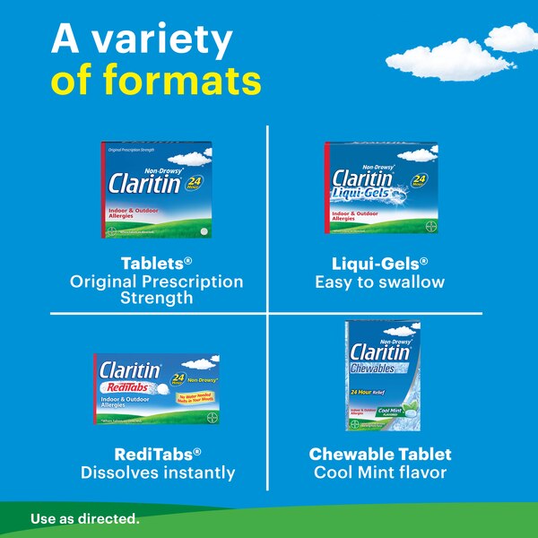 Claritin 24HR Non Drowsy Allergy Relief Liqui-Gels