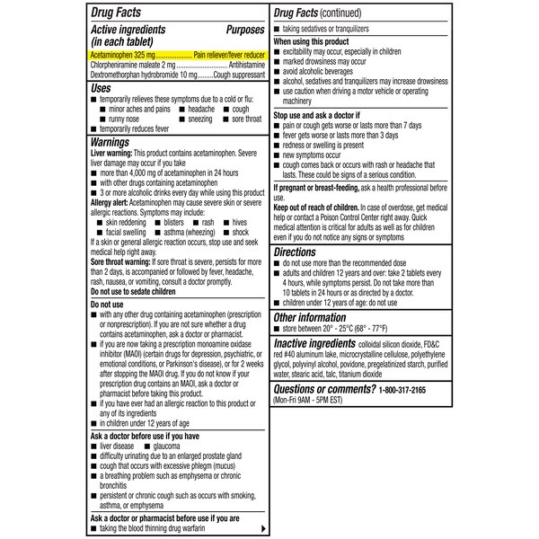 Coricidin HBP Maximum Strength Multi-Symptom Flu Tablets, 24 CT