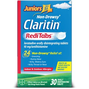 Claritin Juniors 24HR Allergy Relief RediTabs, 30 CT