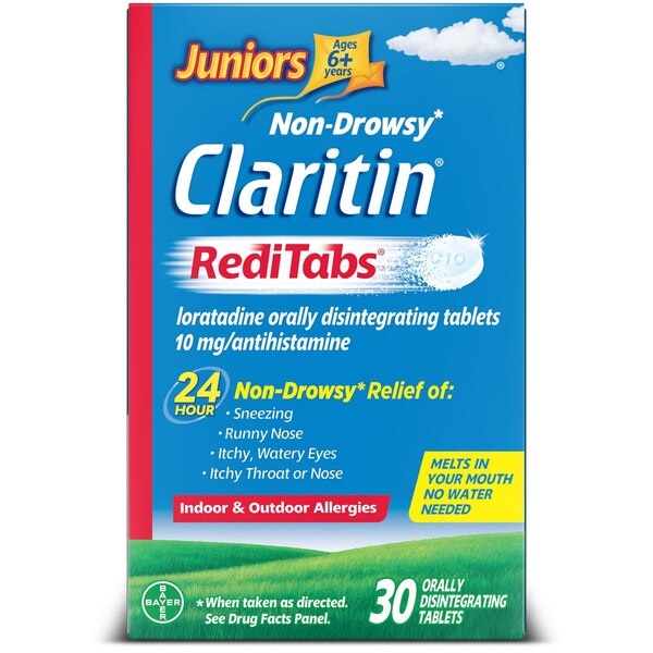 Claritin Juniors 24HR Allergy Relief RediTabs, 30 CT